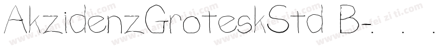 AkzidenzGroteskStd B字体转换
